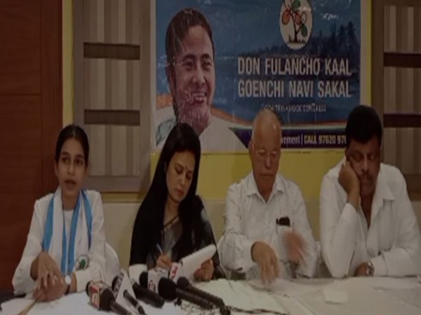 The TMC press conference in Goa. (ANI/photo)