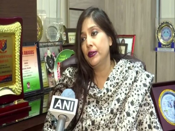 Trinamool Congress MLA Vaishali Dalmiya speaking to ANI in Kolkata on Wednesday