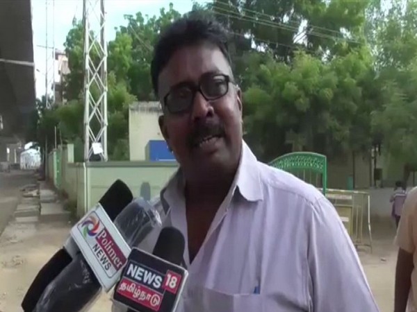 Murugasundaram, father of Jyothisri Durga speaking to reporters in Tamil Nadu on Saturday. Photo/ANI