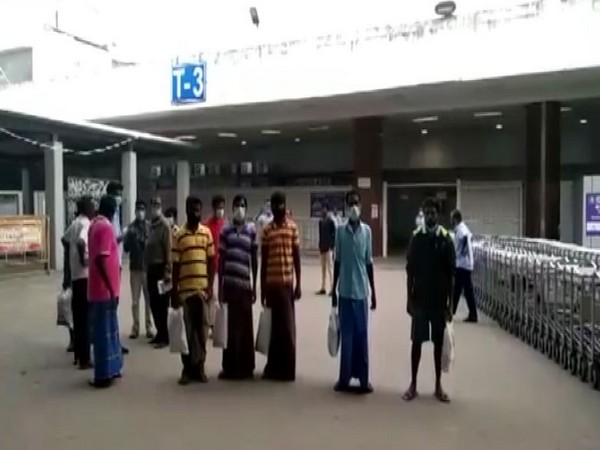 Tamil Nadu fishermen who returned from Sri Lanka (Photo/ANI)