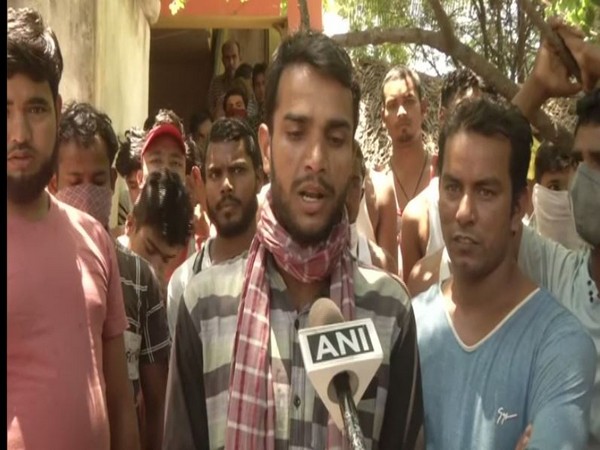 A labourer speaking to ANI on Sunday. Photo/ANI