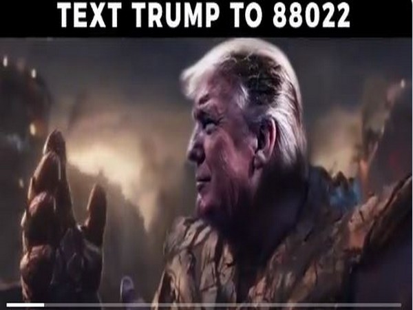 A snap of a doctored video shared by Trump war room 