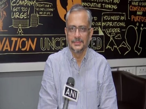 Ravi Narayan, CEO of T-Hub speaking to ANI in Hyderabad on Wednesday.