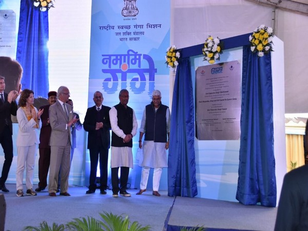 King Carl XVI Gustaf and Queen Silvia inaugurating the 14 MLD STP in Haridwar, Uttarakhand on Thursday. (Photo Source: CM Trivendra Singh Rawat's Twitter)
