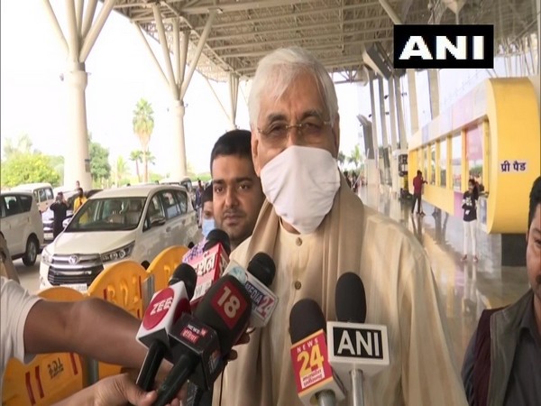 Chhattisgarh Health Minister TS Singh Deo speaking to reporters in Raipur on Thursday. (Photo/ANI)