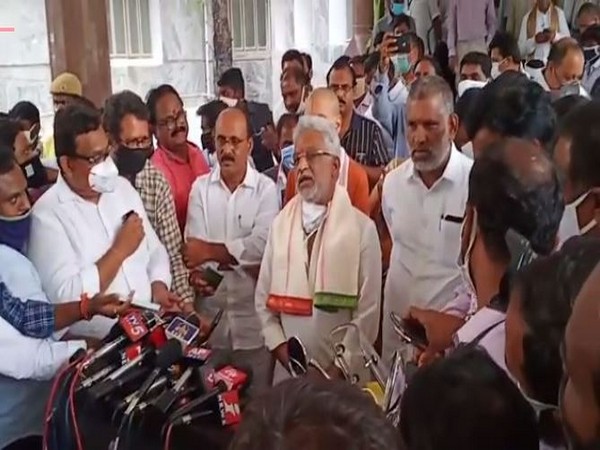 TTD chairman YV Subba Reddy speaking to reporters in Tirumala, Andhra Pradesh. Photo/ANI