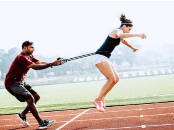 Actor Taapsee Pannu training for 'Rashmi Rocket' (Image Source: Instagram)