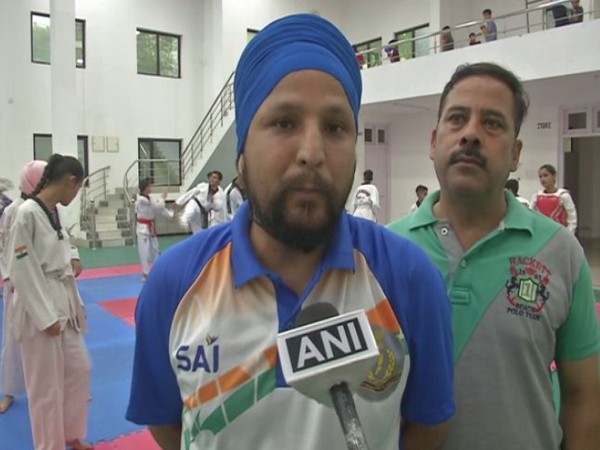 Visuals of Rajinder Singh, Taekwondo coach at Poonch district of Jammu and Kashmir
