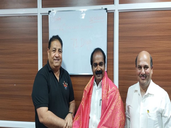 Tamil Nadu Sports Minister S Sundararaj inspecting Olympiad venue and work in progress with Event Director and AICF Secretary Bharat Singh Chauhan (Image: AICF media)