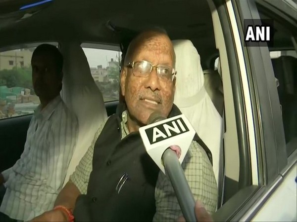 Tarkishore Prasad speaking to ANI in Patna on Sunday.