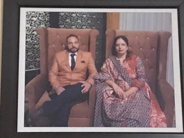 The school teacher (right) who was shot in Ludhiana on Monday.