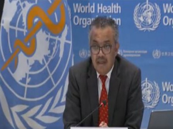 World Health Organization Director-General Tedros Adhanom Ghebreyesus at a media briefing.