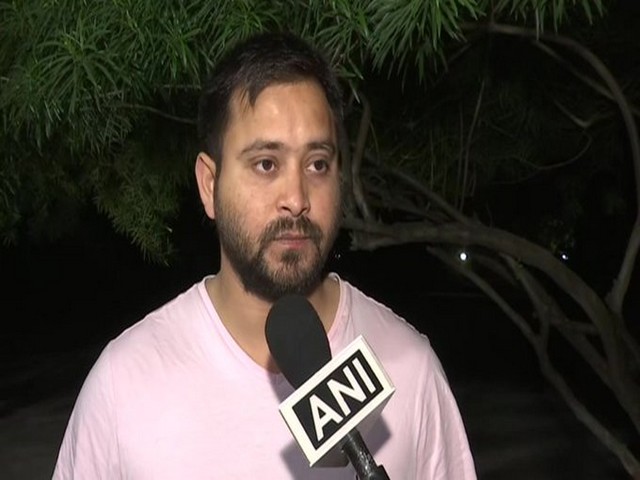 Rashtriya Janata Dal (RJD) leader Tejashwi Yadav speaking to ANI on Thursday. Photo/ANI