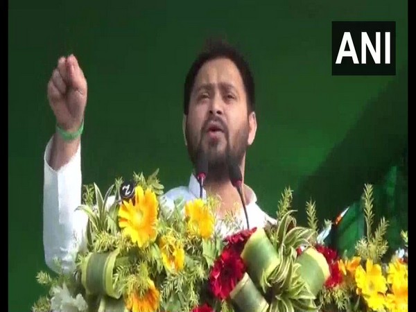 RJD leader Tejashwi Yadav in Gaya on Thursday.