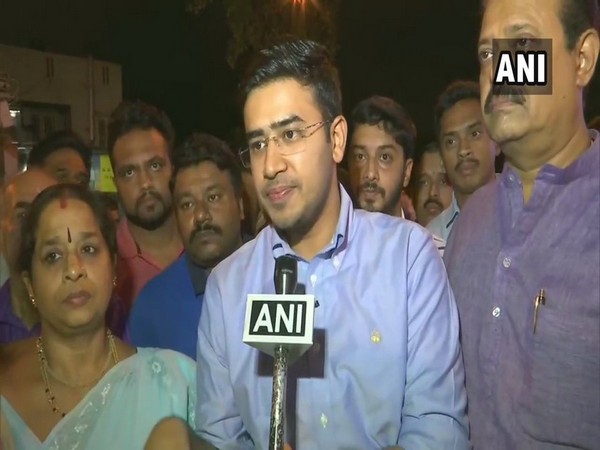 BJP MP Tejasvi Surya visited VV Puram food street on Tuesday and announced that it will turned into a plastic-free zone
