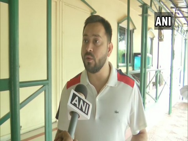 RJD leader Tejashwi Yadav speaking to ANI on Friday. [Photo/ANI]