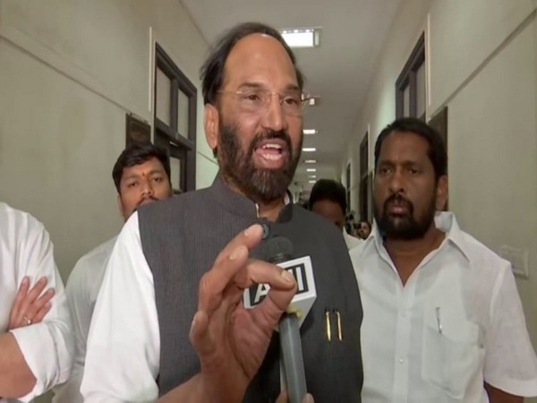 Telangana Congress chief N Uttam Kumar Reddy speaking to ANI in Hyderabad on Thursday.