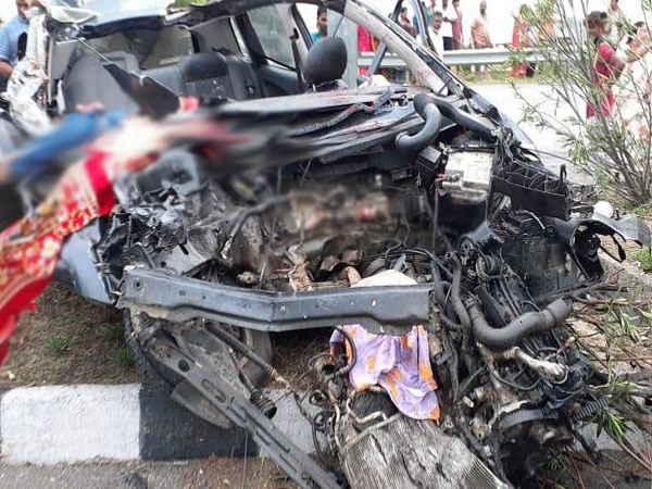 Visual from accident site. 