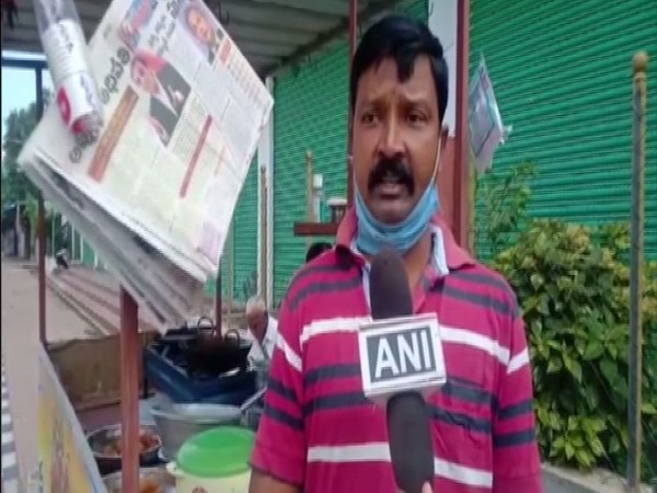 Maragani Rambabu, former Principal of a private school in Khammam district, Telangana speaking to ANI. (Photo/ANI)