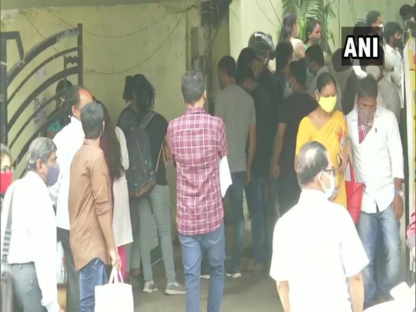 UPSC aspirants arrive at an examination centre in Hyderabad, Telangana. (Photo/ANI)