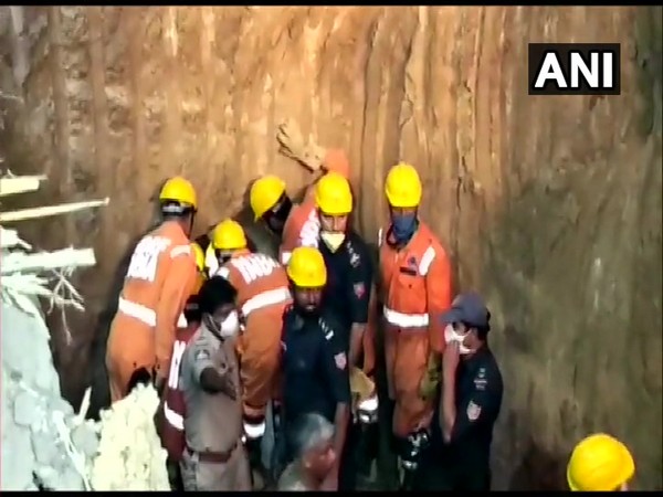 A visual of rescue operations  in Medak district of Telangana. (Photo/ANI)