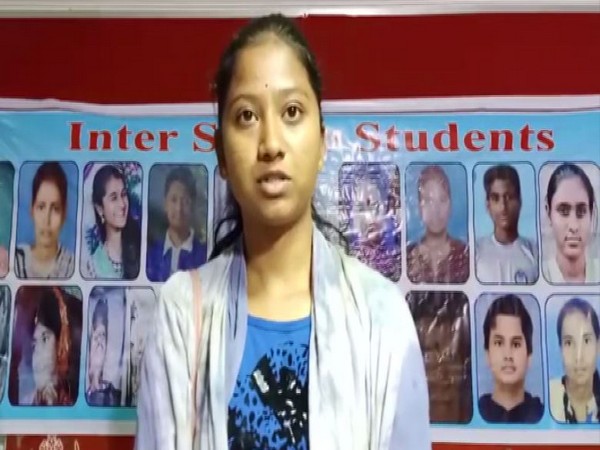 Udaya Arutala, sister of Anamika Arutala who committed suicide after the results of the Intermediate Board Exams were declared
