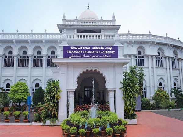 Telangana State Legislative Assembly building in Hyderabad.