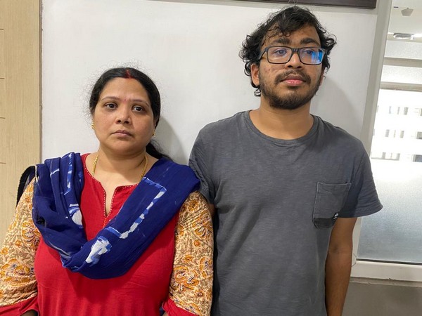Malavika Devati and her son Venkateswara Pranav Lalith Gopal Devati. Photo/ANI