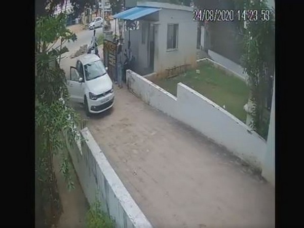 A grab from the CCTV footage.