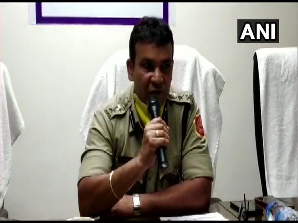 Subrata Gangopadhyay speaking to reporters in Hooghly on Friday.