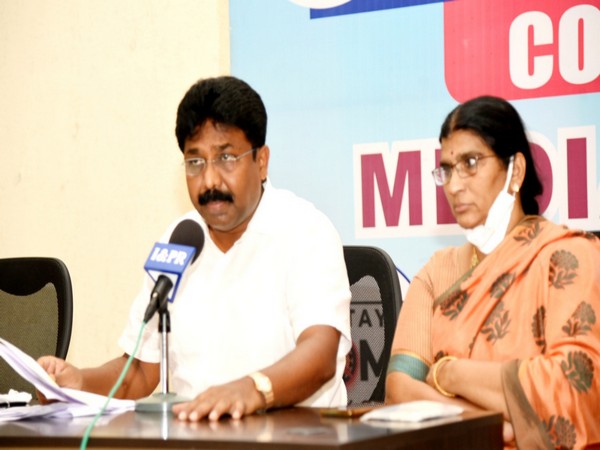 Andhra Pradesh State Education Minister Adimulapu Suresh. (Photo/ ANI)