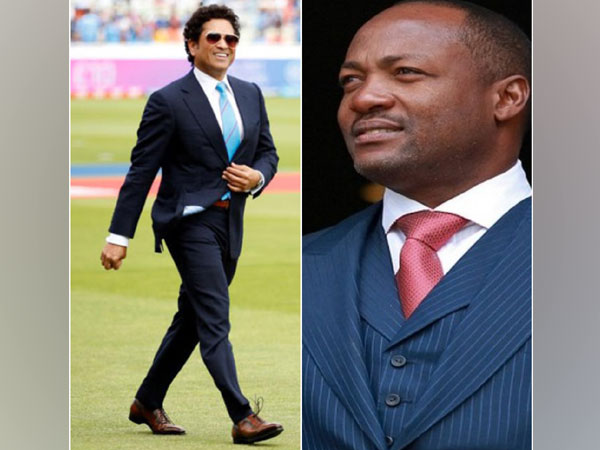 Former Indian cricketer Sachin Tendulkar and Brian Lara
