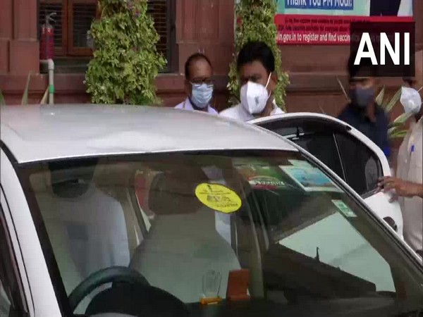 MoS Ajay Mishra Teni at Ministry of Home Affairs, North Block in Delhi. (Photo/ ANI)