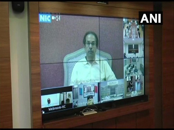 Maharashtra Chief Minister Uddhav Thackeray during all party meet in Mumbai on Thursday. Photo/ANI
