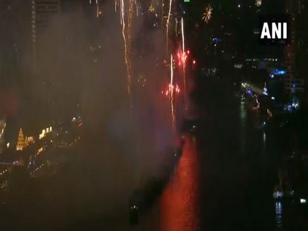 Fireworks display along the Chao Phraya River in Thailand's capital city.