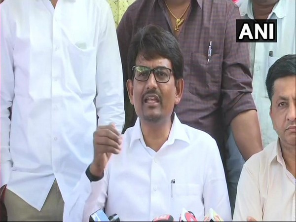 OBC leader and Congress MLA Alpesh Thakor at a press Conference in Ahmedabad, Gujarat on Saturday. Photo/ANI