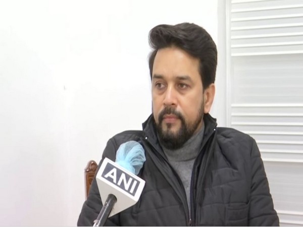 Union Minister Anurag Thakur speaking to ANI in New Delhi on Friday.
