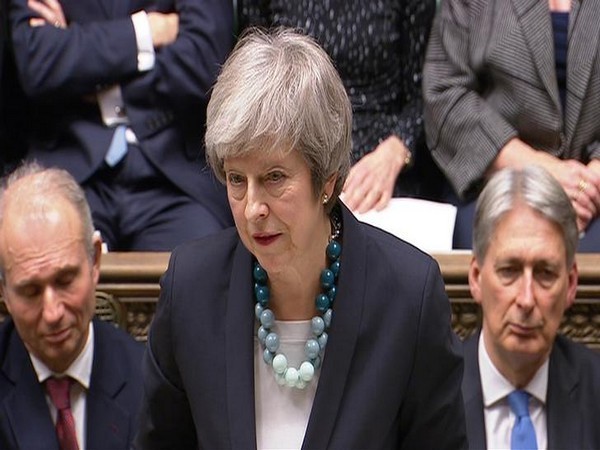 British Prime Minister Theresa May at the UK Parliament in London on Wednesday.
