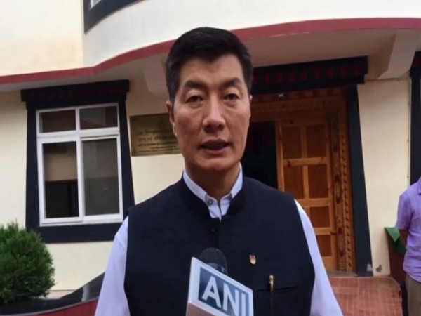 Lobsang Sangay, President, Central Tibetan Adminstration speaking to ANI on Tuesday. Photo/ANI