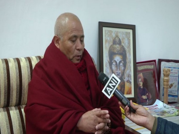 Yeshi Phuntsok, Deputy Speaker of the Tibetan Parliament, speaking to ANI in Dharamshala on Thursday. Photo/ANI