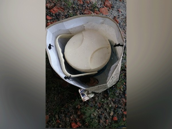 An unclaimed tiffin box found inside a train on Friday. [Photo/ANI]