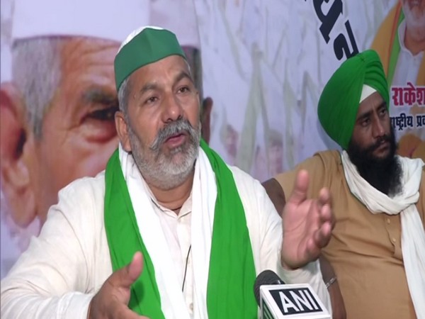 BKU leader Rakesh Tikait speaking to ANI on Thursday. (Photo/ANI)