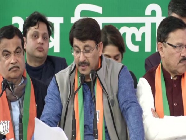 Delhi BJP chief Manoj Tiwari speaking to reporters in New Delhi on Friday. Photo/ANI