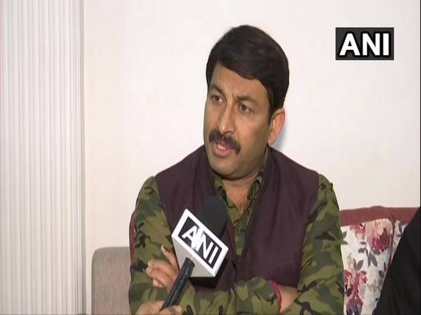 Delhi BJP chief Manoj Tiwari speaking to ANI in New Delhi on Sunday. Photo/ANI