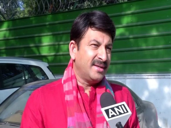 BJP MP Manoj Tiwari speaking to ANI in New Delhi on Sunday. (Photo/ANI)