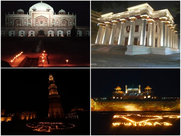 Celebrating the World Heritage Day, the Archaeological Survey Of India (ASI) on Saturday lit up monuments in Delhi, Kolkata and Cooch Behar.