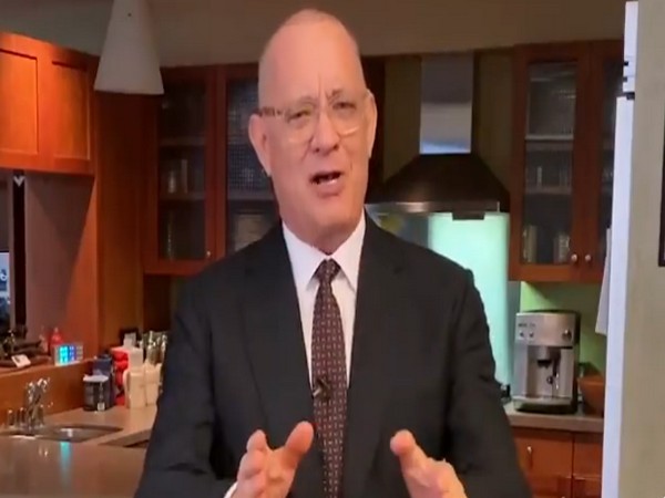 A still from the video of SNL home edition having Tom Hanks as host (Image courtesy: Twitter) 