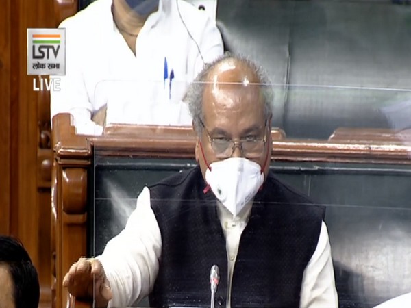 Union Agriculture Minister Narendra Singh Tomar speaking in Lok Sabha on Thursday.