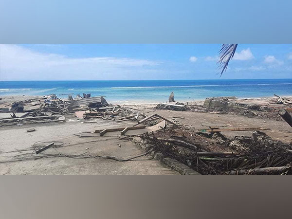A view of a beach and debris following volcanic eruption and tsunami, in Nuku'alofa, Tonga. (Photo Credit - Reuters)