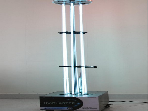 UV blaster for chemical-free disinfection of high infection-prone areas. 